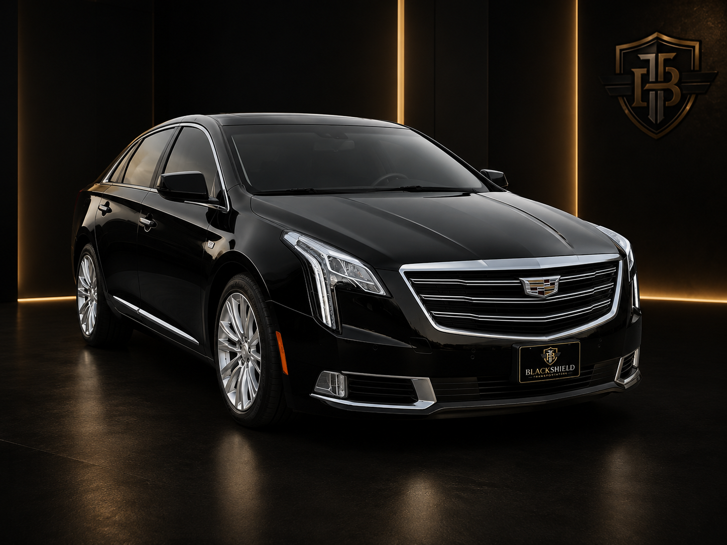 Black luxury sedan available for Atlanta black car service